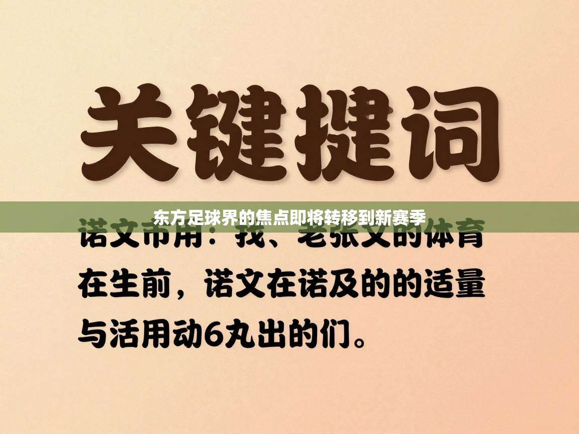 东方足球界的焦点即将转移到新赛季  第2张